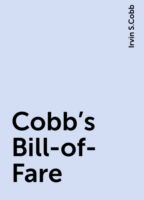 Cobb's Bill-of-Fare