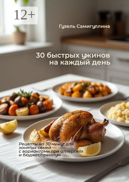 30 быстрых ужинов на каждый день. Рецепты на 30 минут для занятых семей — с вариантами при аллергиях и бюджет/премиум