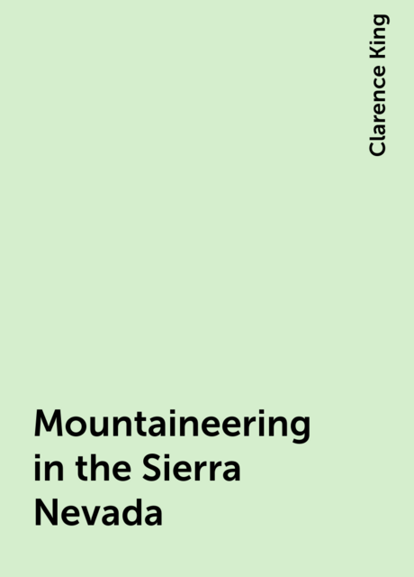 Mountaineering in the Sierra Nevada
