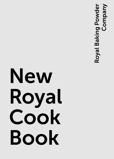 New Royal Cook Book