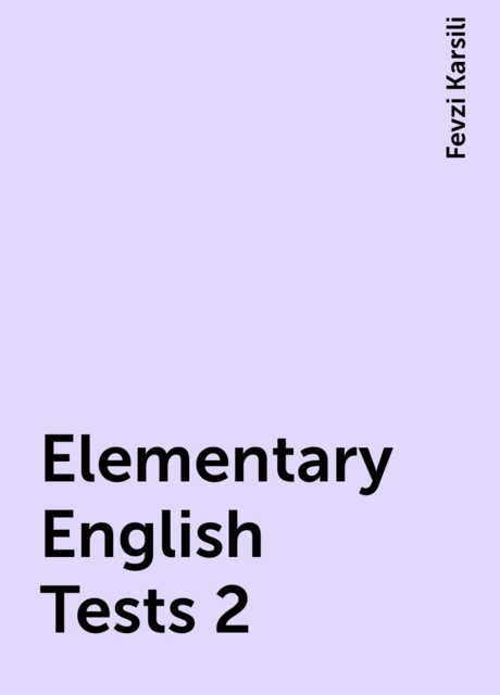 Elementary English Tests 2