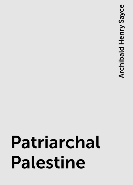 Patriarchal Palestine