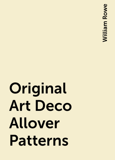 Original Art Deco Allover Patterns