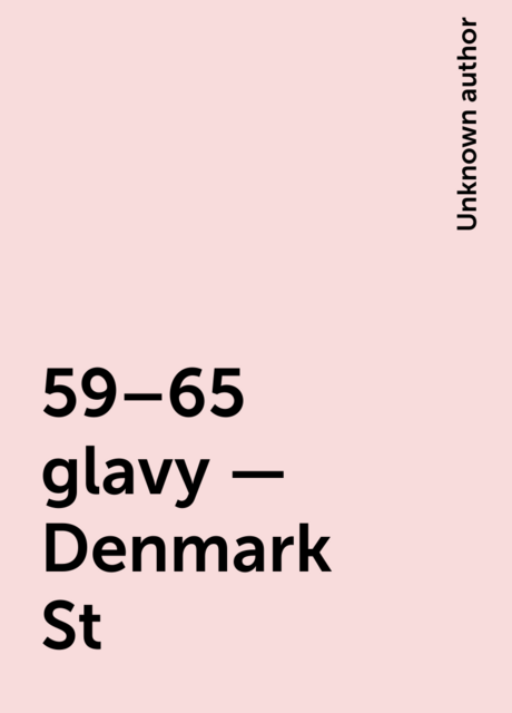 59–65 glavy – Denmark St