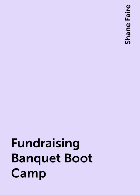 Fundraising Banquet Boot Camp