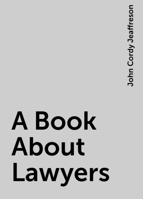 A Book About Lawyers