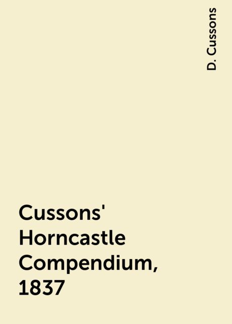 Cussons' Horncastle Compendium, 1837
