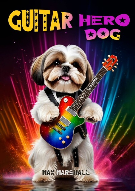 Guitar Hero Dog