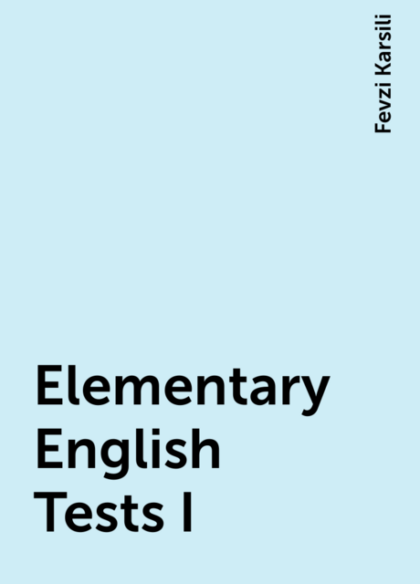 Elementary English Tests I