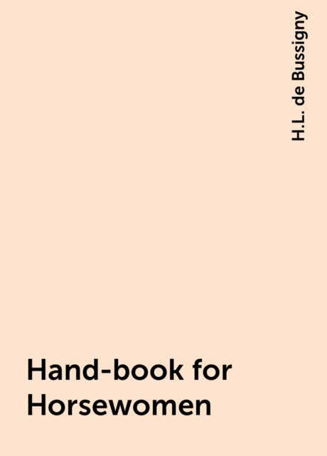 Hand-book for Horsewomen