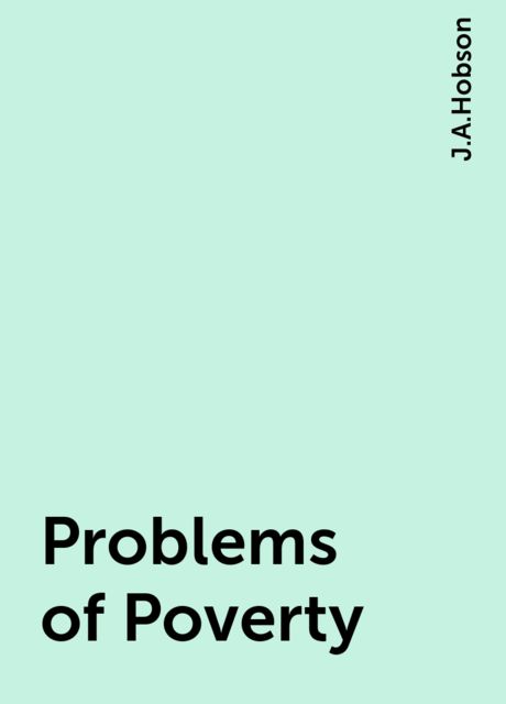 Problems of Poverty