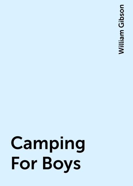 Camping For Boys