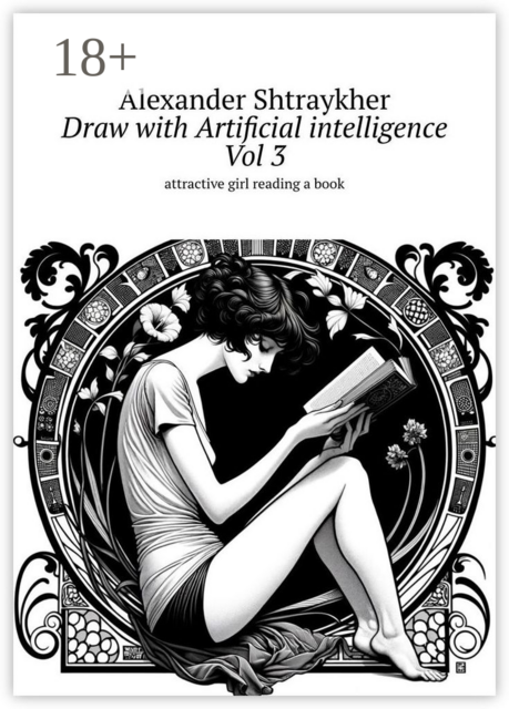 Draw with Artificial intelligence. Vol 3. Аttractive irl reading a book