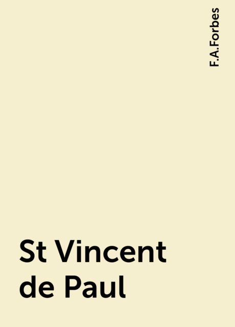 Life of St. Vincent de Paul