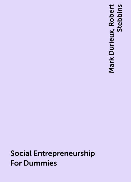 Social Entrepreneurship For Dummies