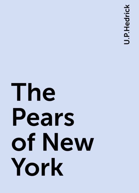 The Pears of New York