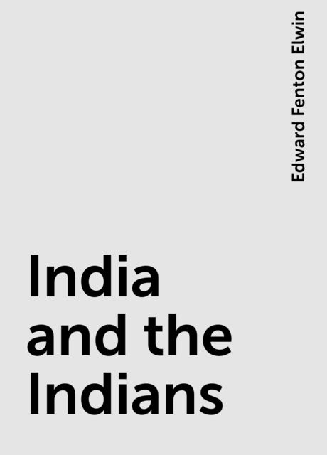 India and the Indians