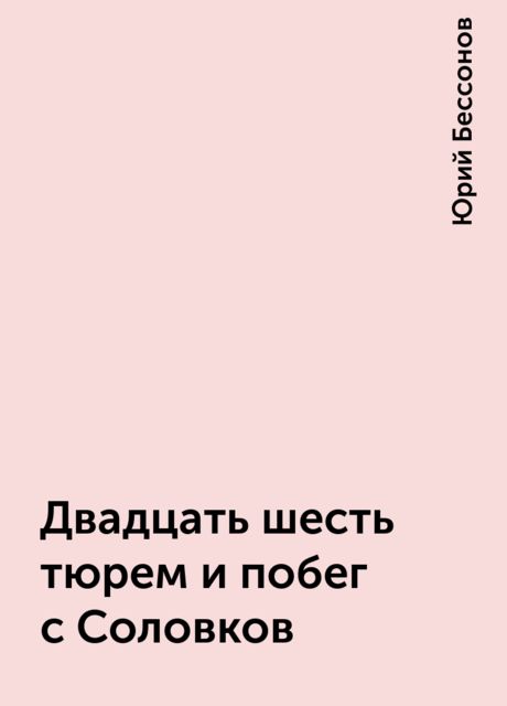 Двадцать шесть тюрем и побег с Соловков