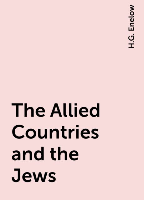The Allied Countries and the Jews