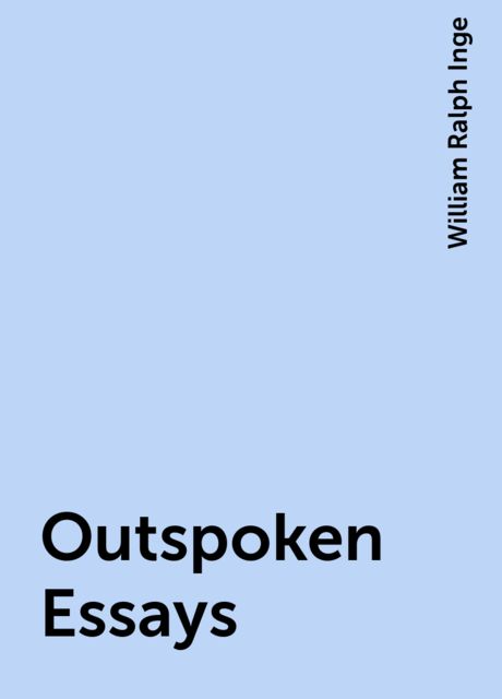 Outspoken Essays