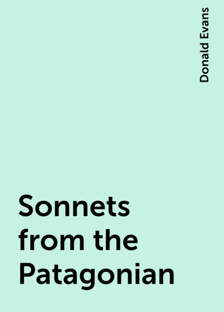 Sonnets from the Patagonian