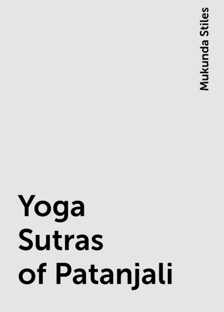 Yoga Sutras of Patanjali