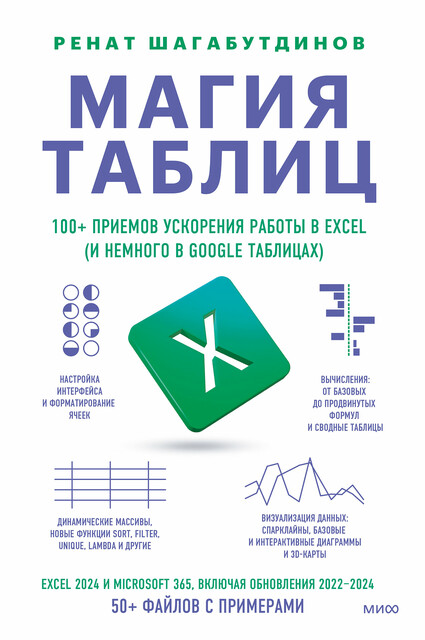 Магия таблиц. 100+ приемов ускорения работы в Excel (и немного в Google Таблицах), Ренат Шагабутдинов