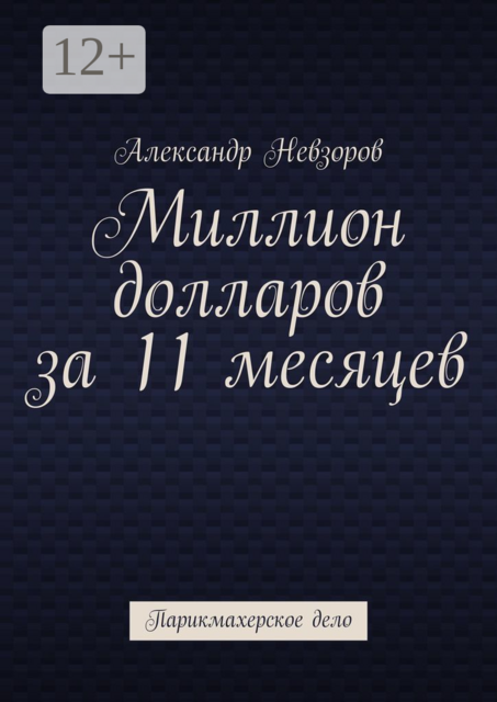 Миллион долларов за 11 месяцев. Парикмахерское дело