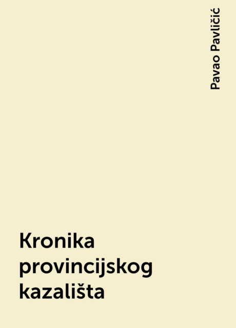 Kronika provincijskog kazališta