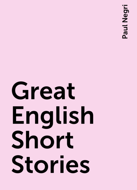 Great English Short Stories