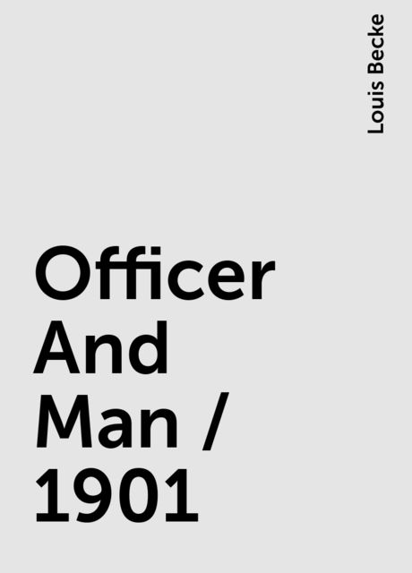 Officer And Man / 1901