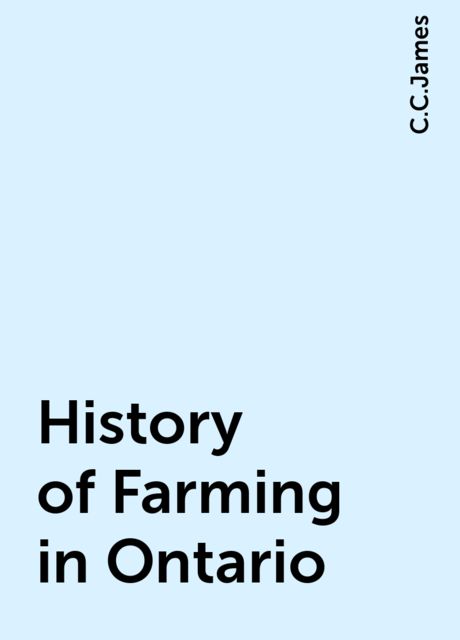 History of Farming in Ontario