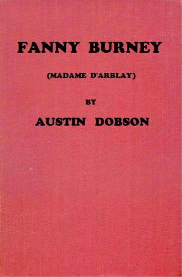 Fanny Burney (Madame D'Arblay)