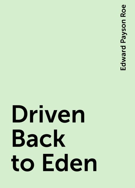 Driven Back to Eden