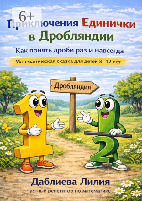 Приключения Единички в Дробляндии. Как понять дроби раз и навсегда. Математическая сказка для детей 8—12 лет.
