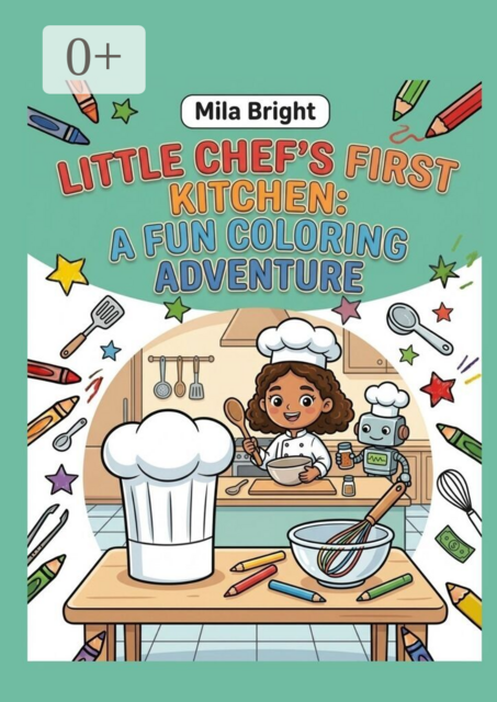 Little Chef’s First Kitchen: A Fun Coloring Adventure. Easy Coloring Book for Kids 4—8 Featuring Restaurant Scenes, Kitchen Tools, and Delicious Food