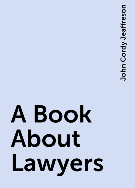 A Book About Lawyers
