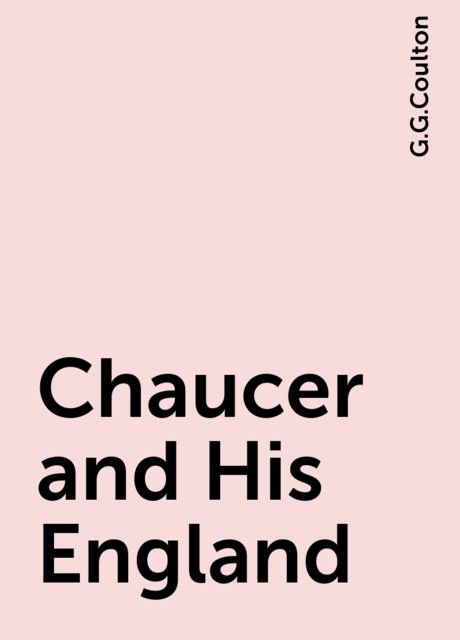 Chaucer and His England