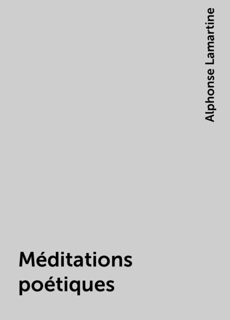 Méditations poétiques