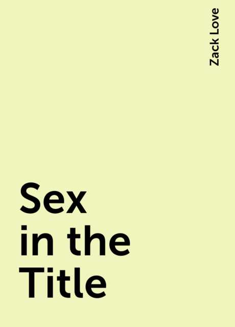 Sex in the Title