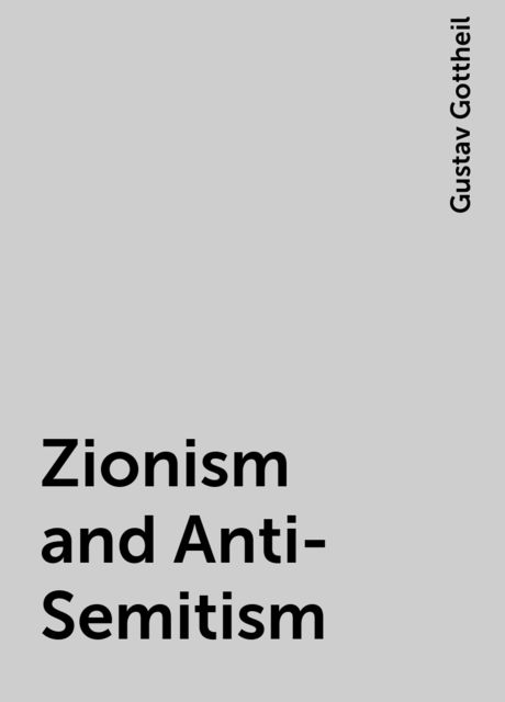 Zionism and Anti-Semitism
