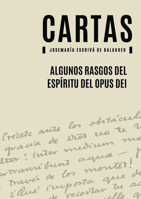 Algunos rasgos del espíritu del Opus Dei