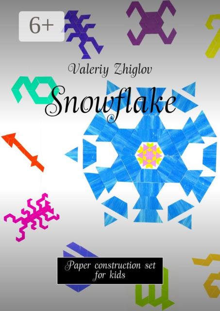 Snowflake. Paper construction set for kids