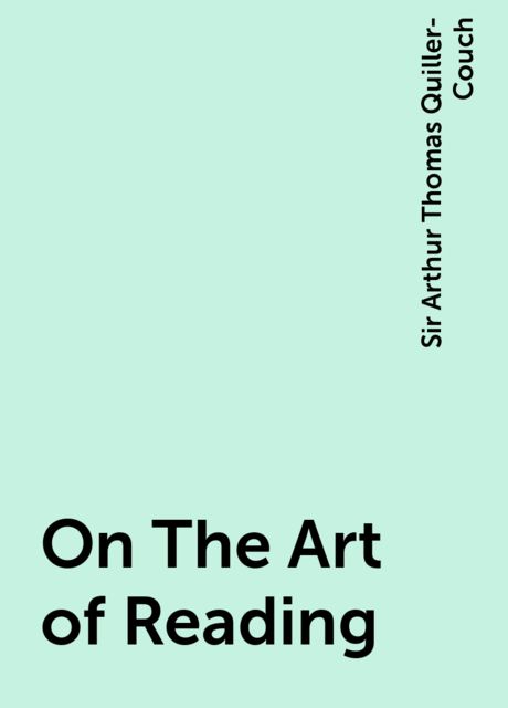 On The Art of Reading