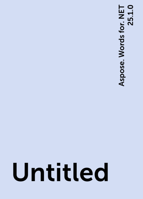 Untitled, Aspose. Words for. NET 25.1.0