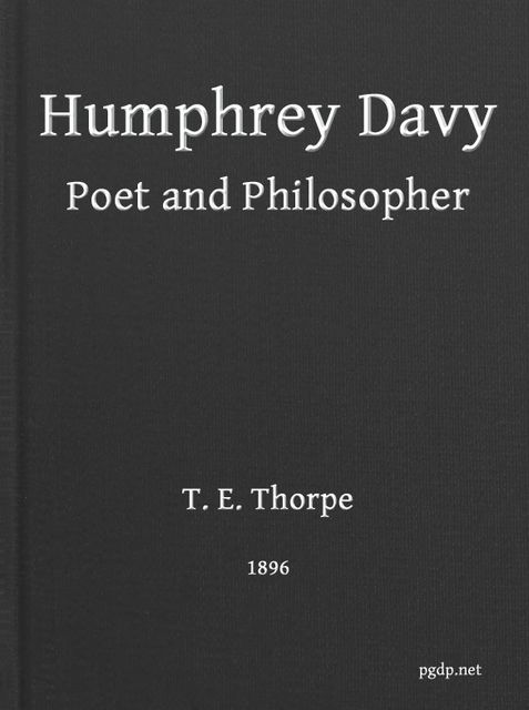 Humphry Davy Poet and Philosopher