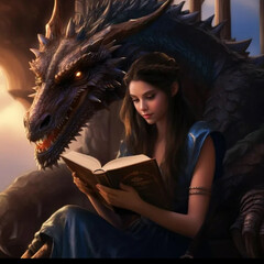 Про  драконов. Приключения, любовь.  