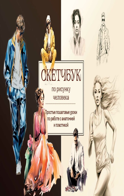 Скетчбук по рисунку человека. Простые пошаговые уроки по работе с анатомией и пластикой