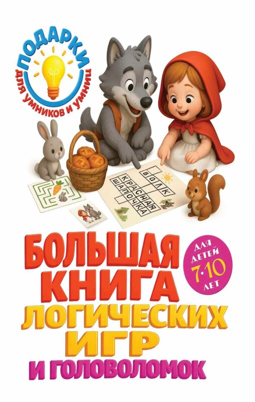 Большая книга логических игр и головоломок: для детей 7-10 лет