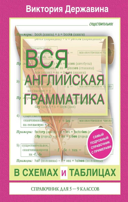 Вся английская грамматика в схемах и таблицах: справочник для 5-9 классов